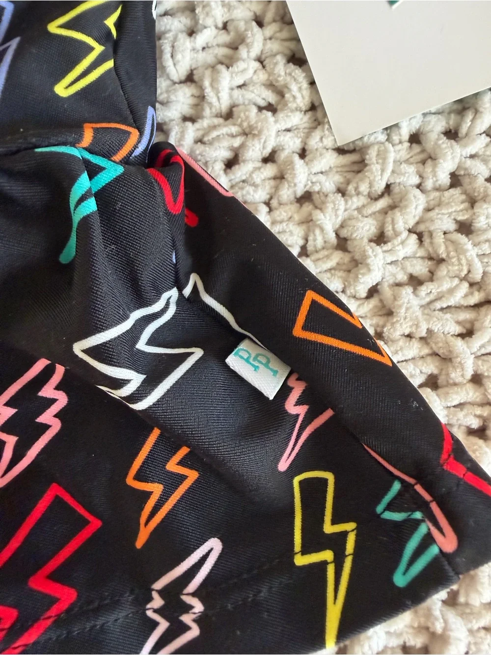 POSH PEANUT Colorful Swimsuit w/ Lightening Bolts — Baby 0-3 Months — NWT